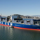 CMA CGM Benjamin Franklin in front of Treasure Island.